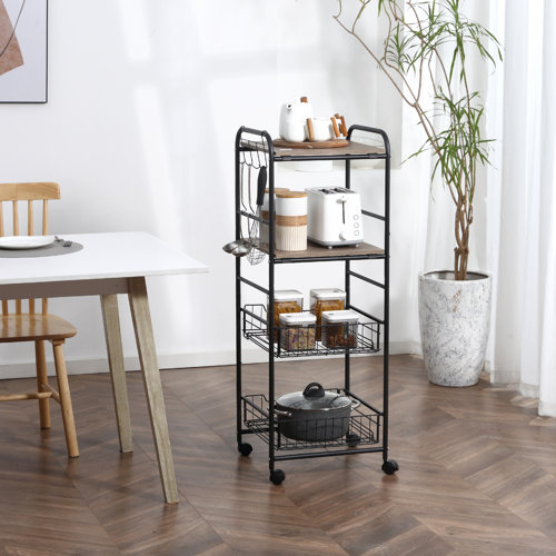 15.75'' Wide Rolling Kitchen Cart Wayfair